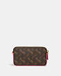 COACH®,KIRA CROSSBODY BAG WITH HORSE AND CARRIAGE PRINT,Printed Coated Canvas,Mini,Brass/Truffle Petunia,Back View