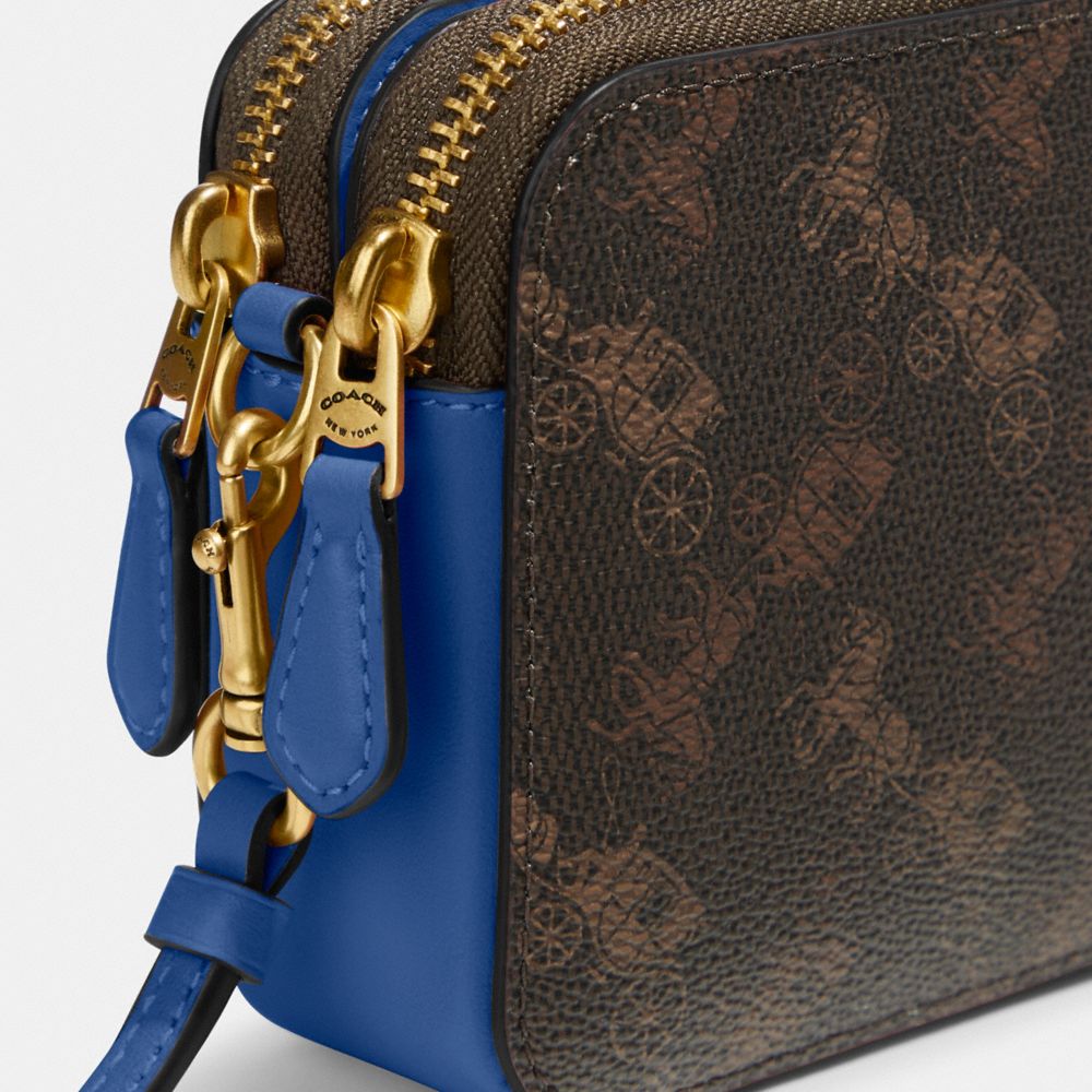 Mira Shoulder Bag With Horse And Carriage Print