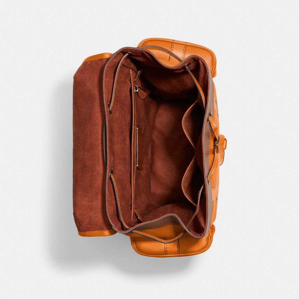 バッグ Coach Trompe L'oeil Pouch Clutch Bag Coach Trompe L'oeil Pouch Clutch Bag Signature Canvas Brown