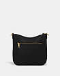 COACH®,CHAISE CROSSBODY BAG,Refined Pebble Leather,Small,Brass/Black,Back View
