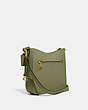 COACH®,CHAISE CROSSBODY,Pebbled Leather,Small,Brass/Moss,Angle View