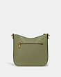 COACH®,CHAISE CROSSBODY BAG,Pebbled Leather,Small,Brass/Moss,Back View