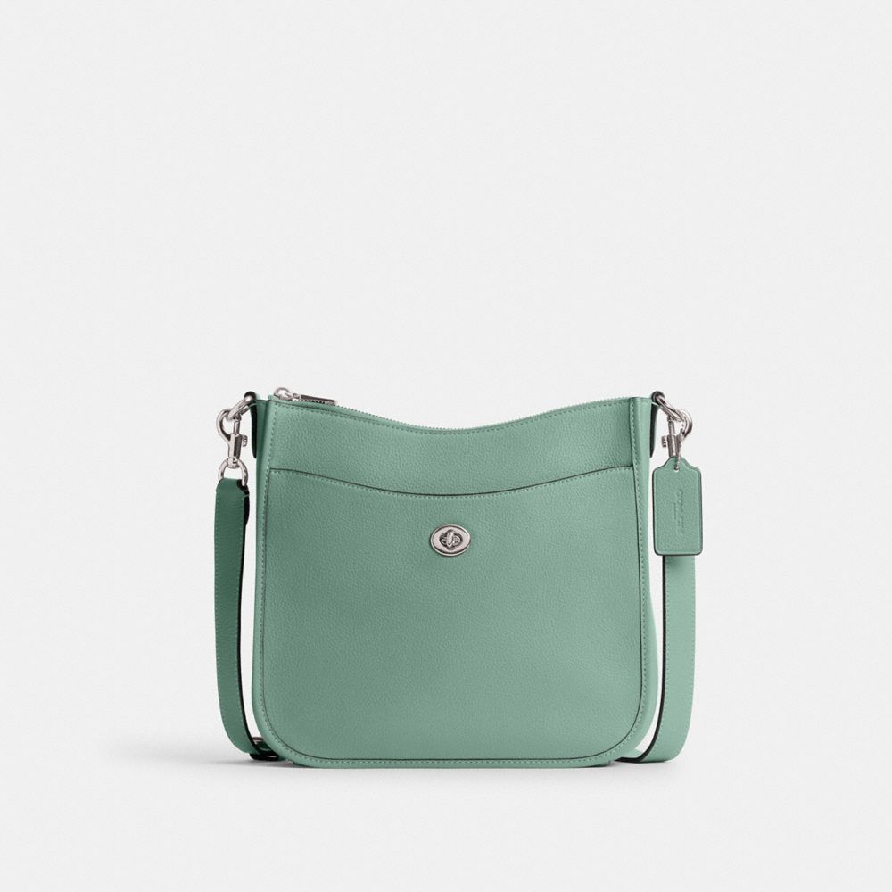 Coach chaise crossbody in polished pebble leather on sale