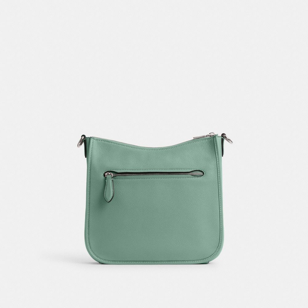 COACH®,Chaise Crossbody Bag,Leather,Hobo,Logo,Metal,Gold Metal,Casual,,Back View