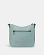 COACH®,CHAISE CROSSBODY,Pebbled Leather,Small,Pewter/Aqua,Back View
