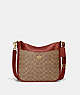 COACH®,CHAISE CROSSBODY IN SIGNATURE CANVAS,Signature Coated Canvas,Small,Brass/Tan/Rust,Front View