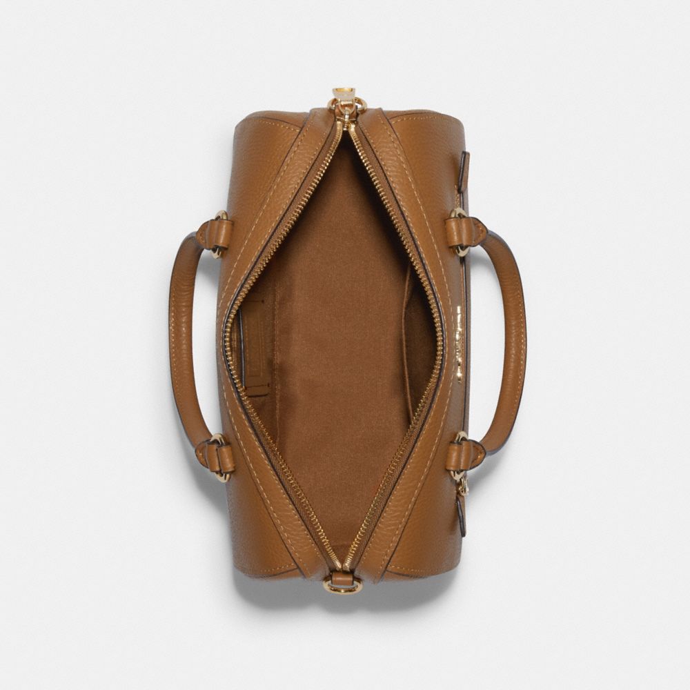 COACH®,Rowan Satchel Bag With Diary Embroidery,,Inside View,Top View