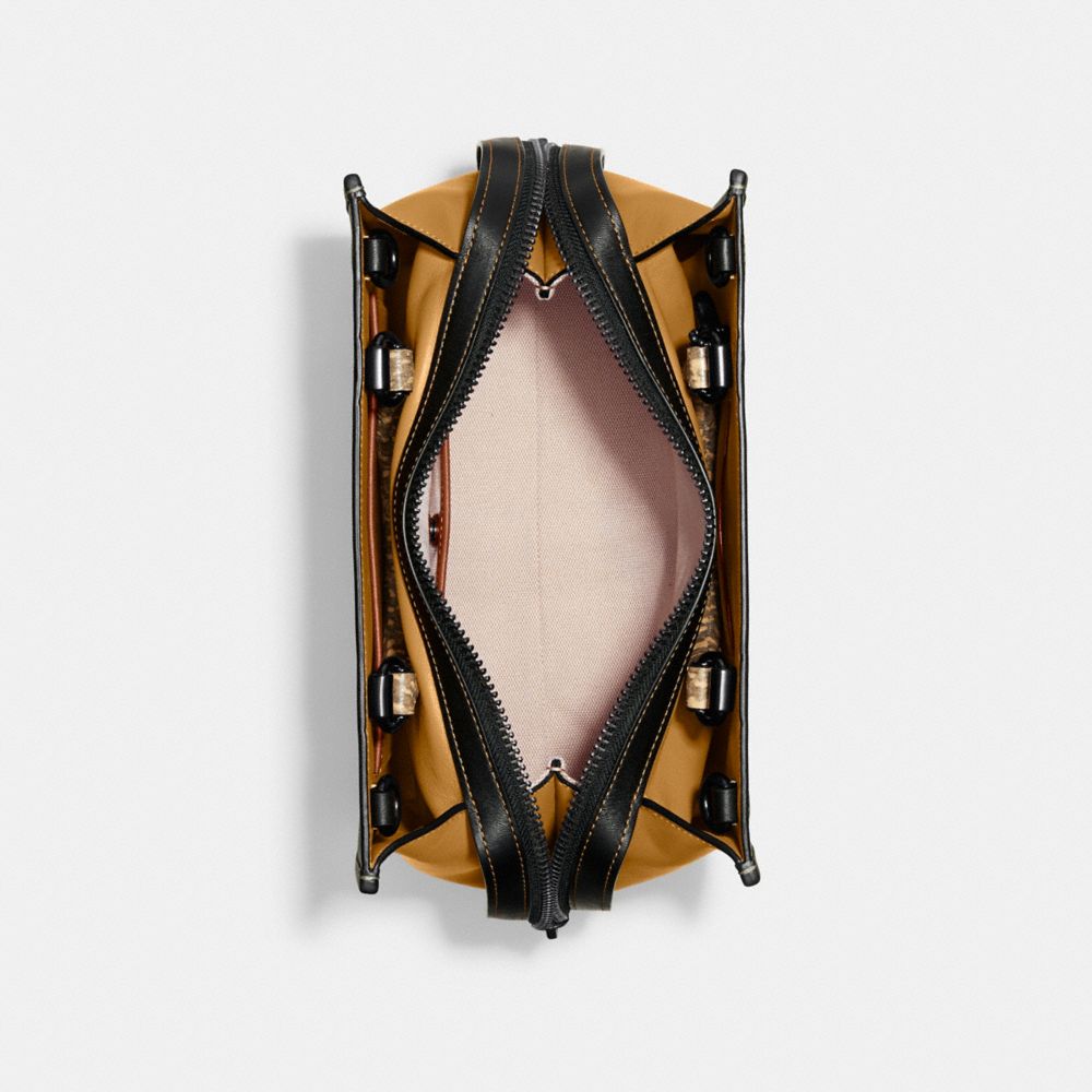 Rogue Bag 25 In Colorblock With Snakeskin Detail