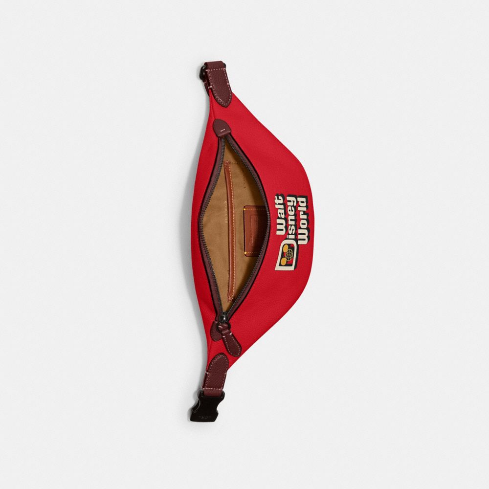 Disney X Coach Charter Belt Bag 7 With Walt Disney World Motif