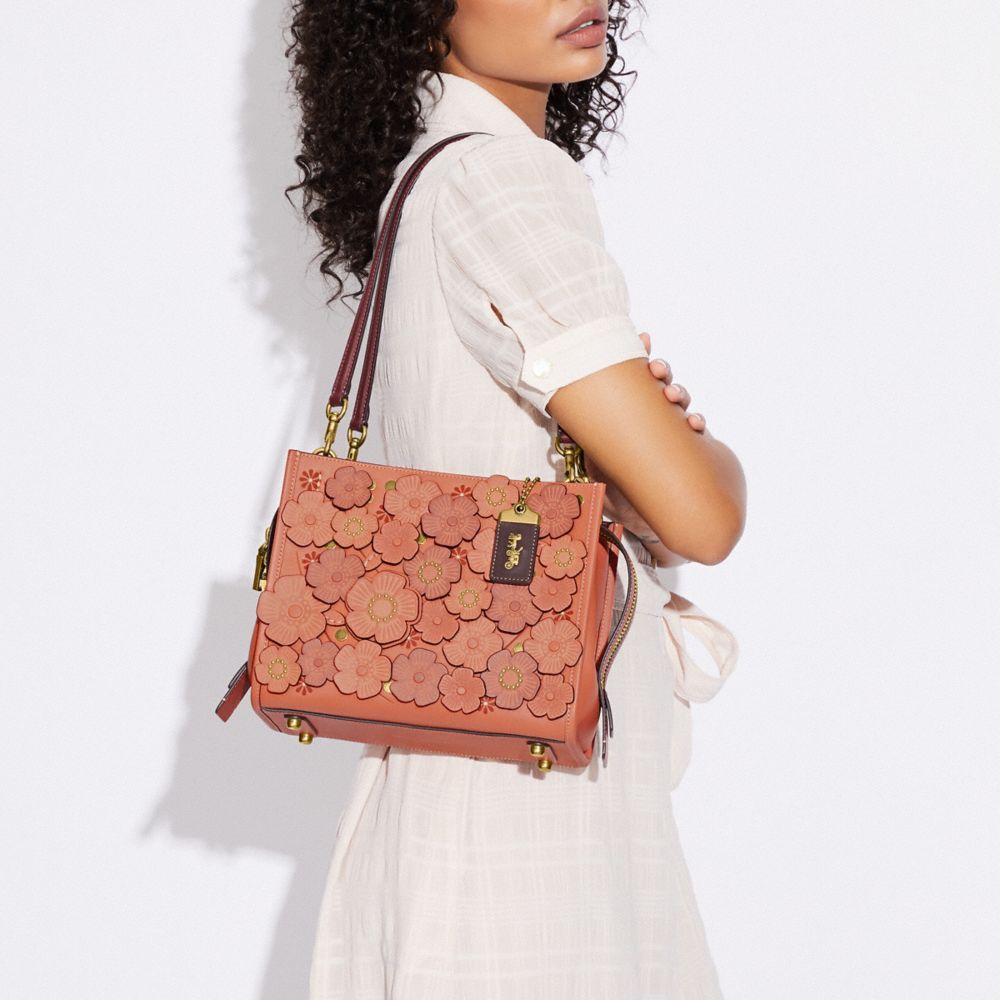 Coach Rogue Bag 25 With Wild Tea Rose In : Bp/chalk