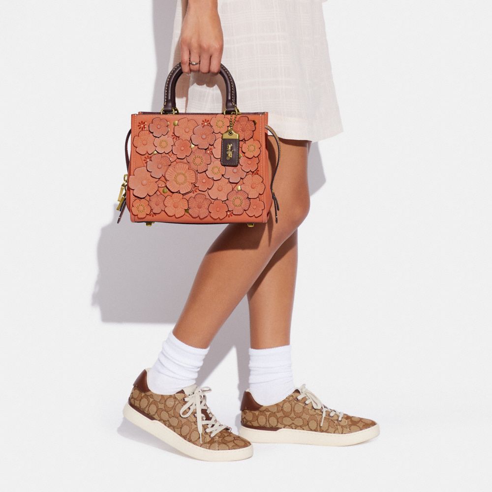 COACH®,Rogue Bag 25 In Colorblock With Tea Rose,,Detail View
