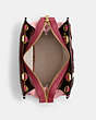 COACH®,ROGUE BAG 25 IN COLORBLOCK WITH TEA ROSE,Glovetanned Leather,Medium,Brass/Bubblegum Multi,Inside View,Top View