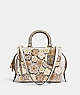 COACH®,ROGUE 25 IN COLORBLOCK WITH TEA ROSE AND SNAKESKIN DETAIL,Glovetanned Leather,Medium,Brass/Chalk Multi,Front View