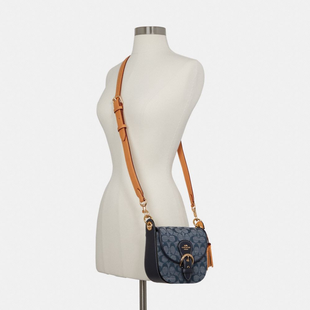 Coach Kleo Shoulder Bag 17 in Signature Chambray in Denim Multi