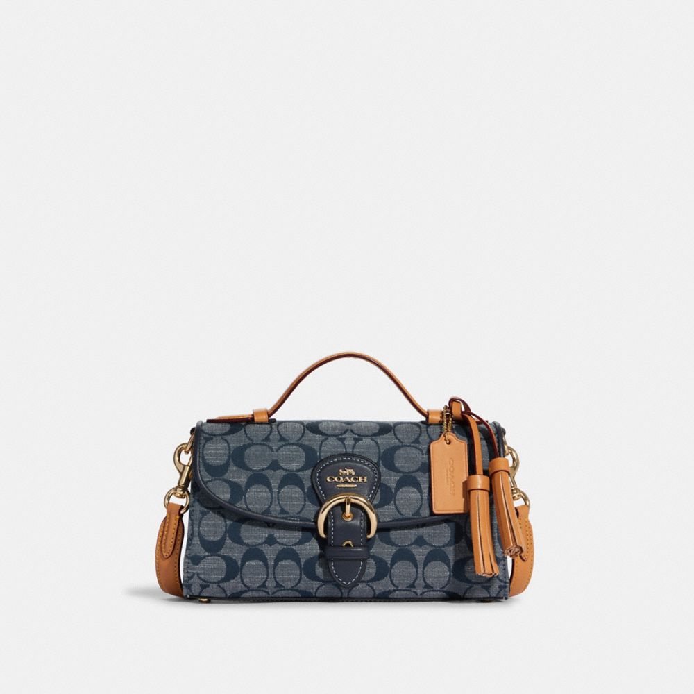 COACH Kleo Top Handle In Signature Chambray