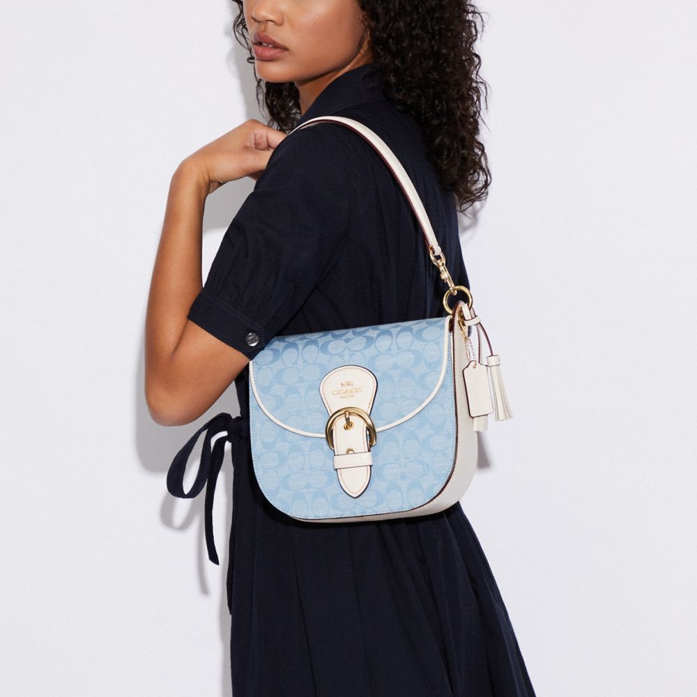 COACH OUTLET®  Kleo Shoulder Bag 17 In Signature Chambray