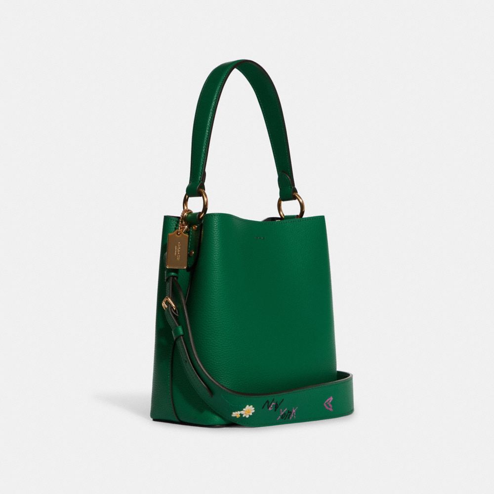 Small Town Bucket Bag With Diary Embroidery