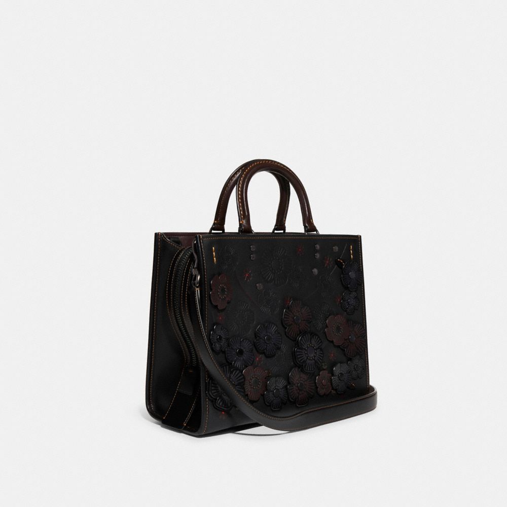 Rogue Bag In Colorblock With Tea Rose Applique