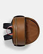 COACH®,COURT BACKPACK,Pebbled Leather,Large,Gold/Penny,Inside View,Top View