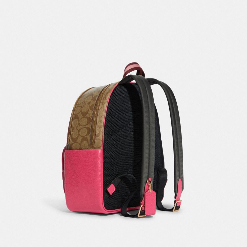 Medium charlie backpack in signature clearance canvas