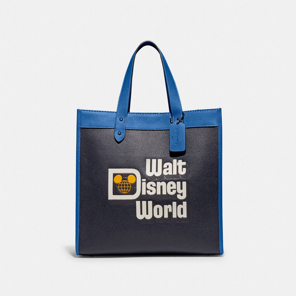 COACH®,Disney X Coach Field Tote With Walt Disney World Motif,,Front View
