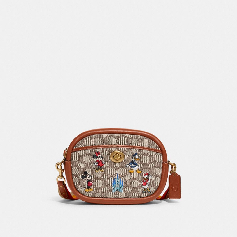 COACH® | Disney X Coach Camera Bag In Signature Textile Jacquard