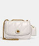 COACH®,PILLOW MADISON SHOULDER BAG WITH QUILTING,Nappa leather,Medium,Brass/Chalk,Front View