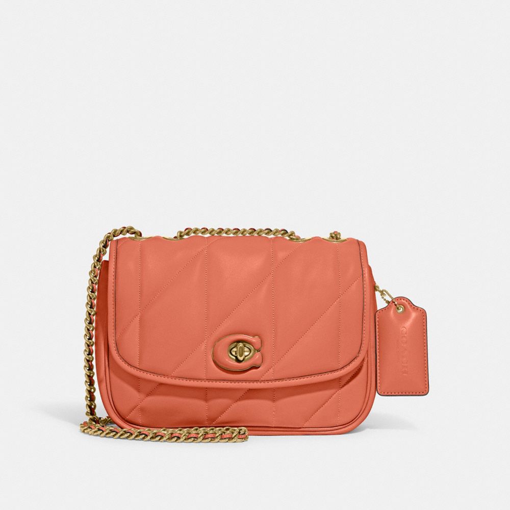 Coach Quilted Pillow Leather Essential Card Case, Chalk