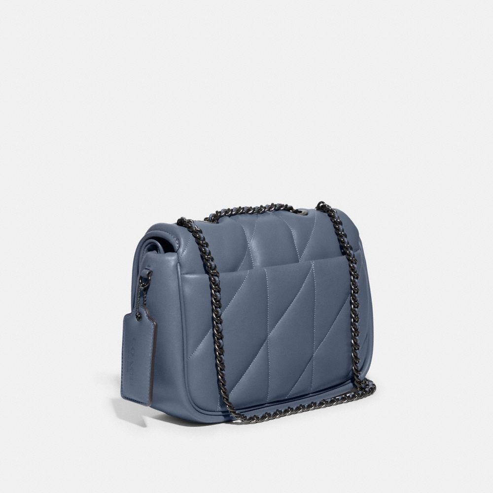 COACH®,Pillow Madison Shoulder Bag With Quilting,Leather,Shoulder Bag,Chain Detail,Logo,Shoulder Guard,Day Party,,Angle View