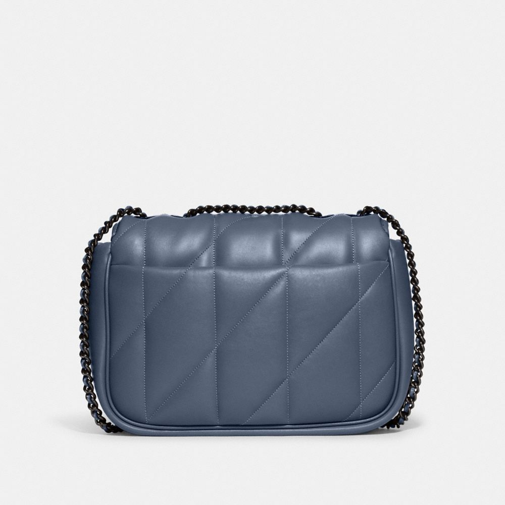 COACH®,Pillow Madison Shoulder Bag With Quilting,Leather,Shoulder Bag,Chain Detail,Logo,Shoulder Guard,Day Party,,Back View