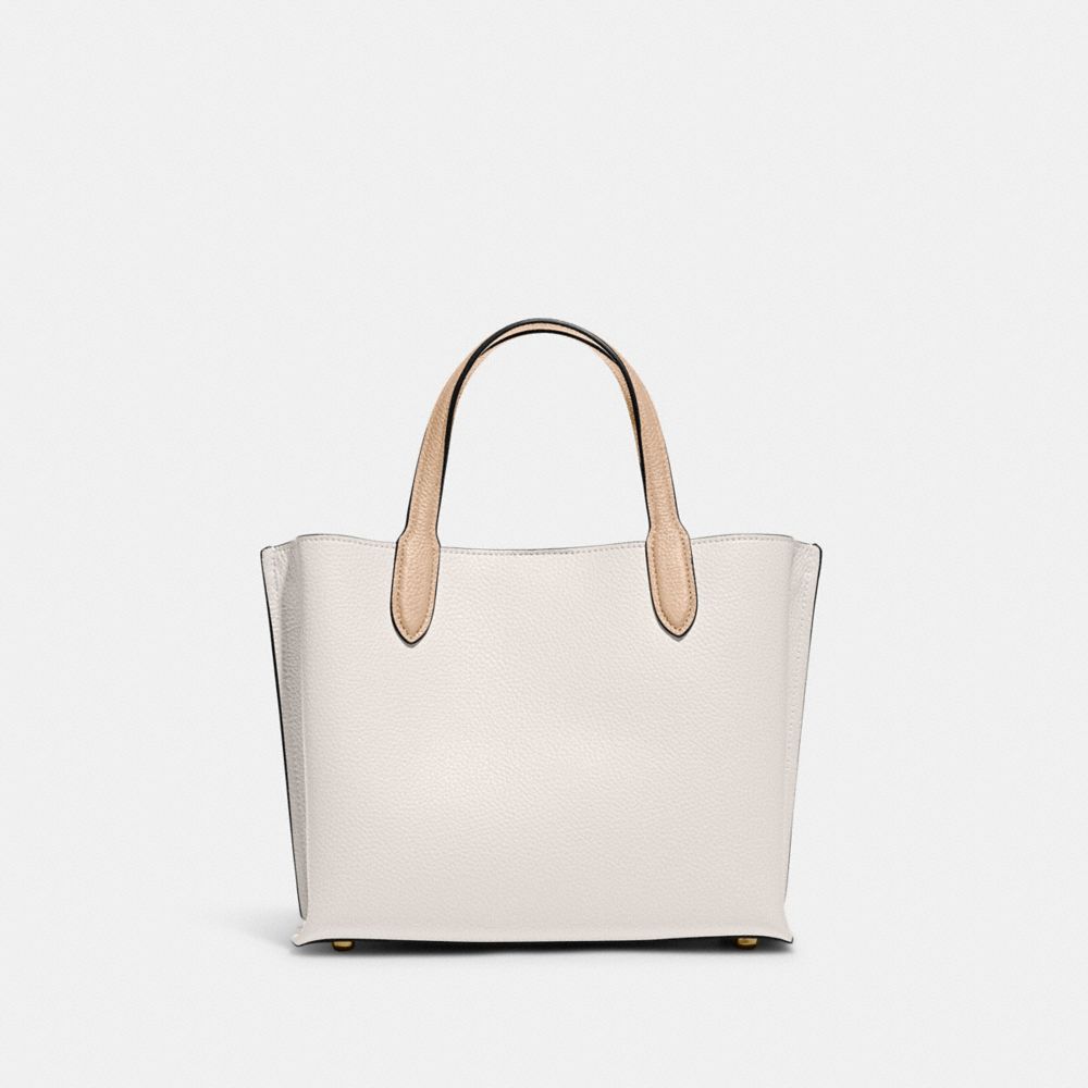 Coach C0693 Willow Tote In Signature Canvas Tan Rust – Balilene