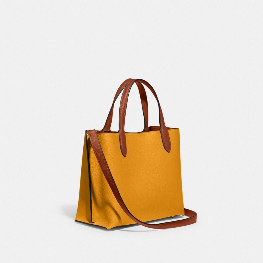 COACH®,Willow Tote Bag 24 In Colorblock,Leather,Tote,Metal,Logo,Casual,,Angle View