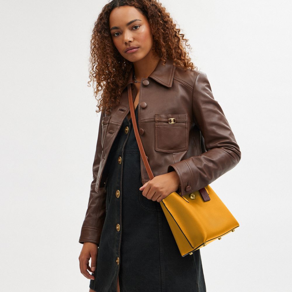 COACH® Outlet | Willow Tote Bag 24 With Zebra Print