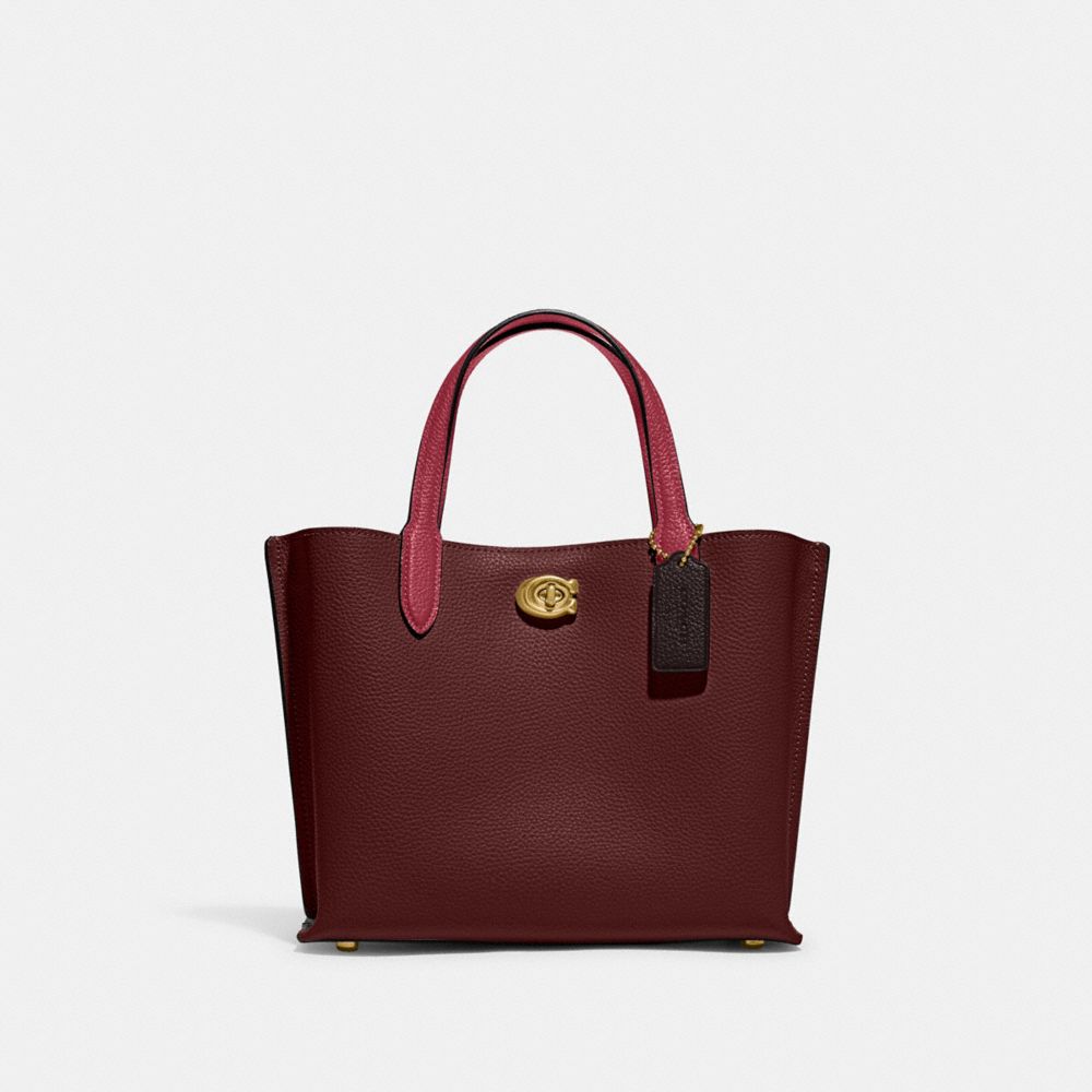 Burgundy shop handbags sale