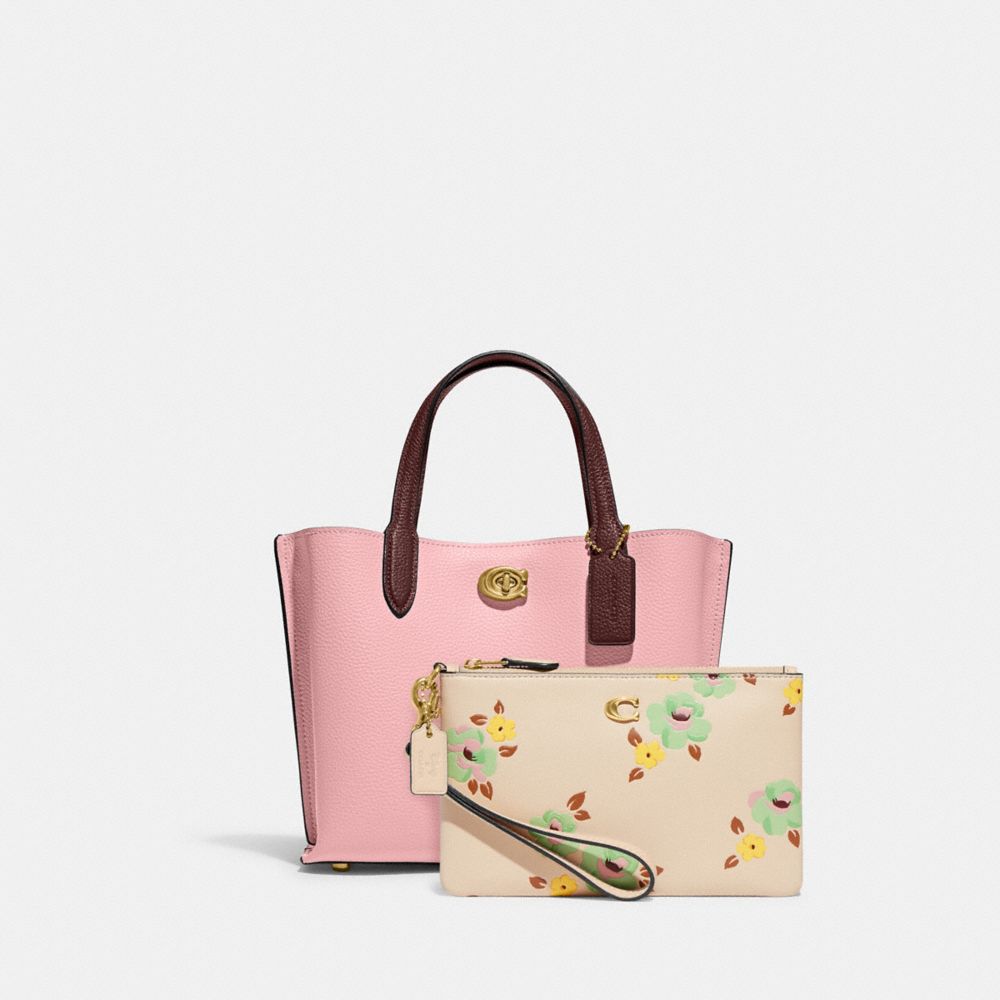 Coach ◆ C8561 Willow Tote 24 in Colorblock COACH® | Willow Tote Bag 24 In Signature Canvas