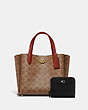 COACH®,Willow Tote 24 In Signature Canvas & Billfold Wallet,Save on Sets,
