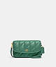 COACH®,HAYDEN CROSSBODY WITH QUILTING,Nappa leather,Mini,Brass/Bright Green,Front View