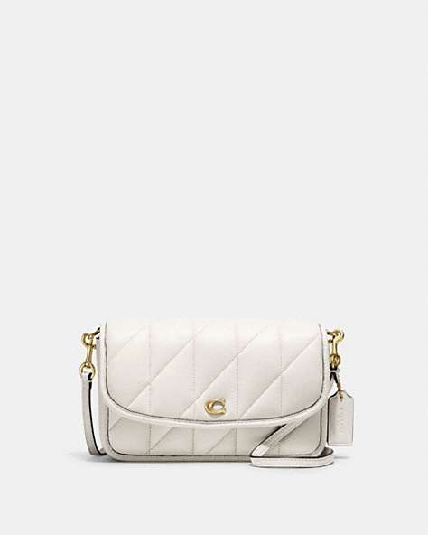 COACH®,HAYDEN CROSSBODY WITH QUILTING,Nappa leather,Mini,Brass/Chalk,Front View