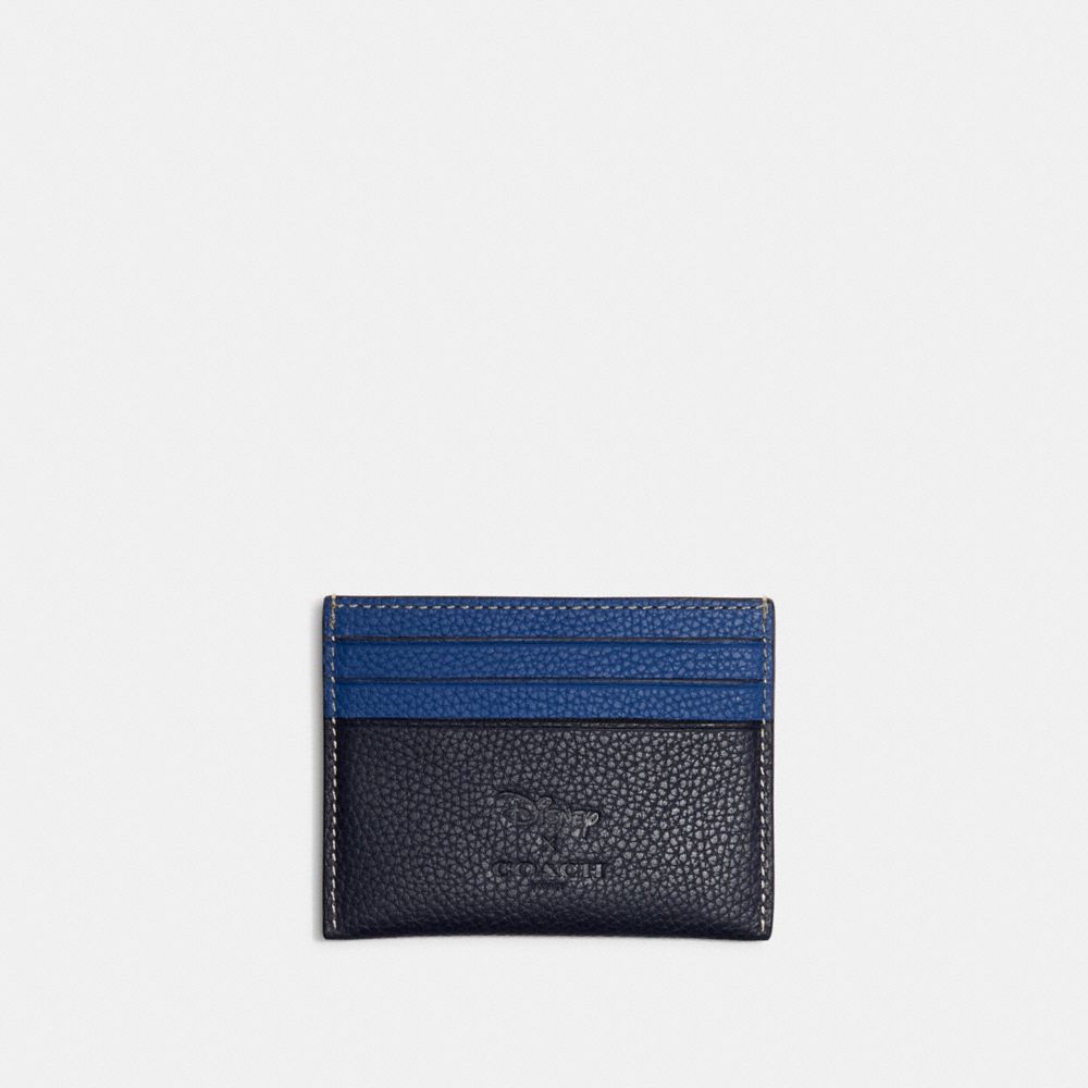 COACH®,Disney X Coach Card Case With Walt Disney World Motif,,Back View