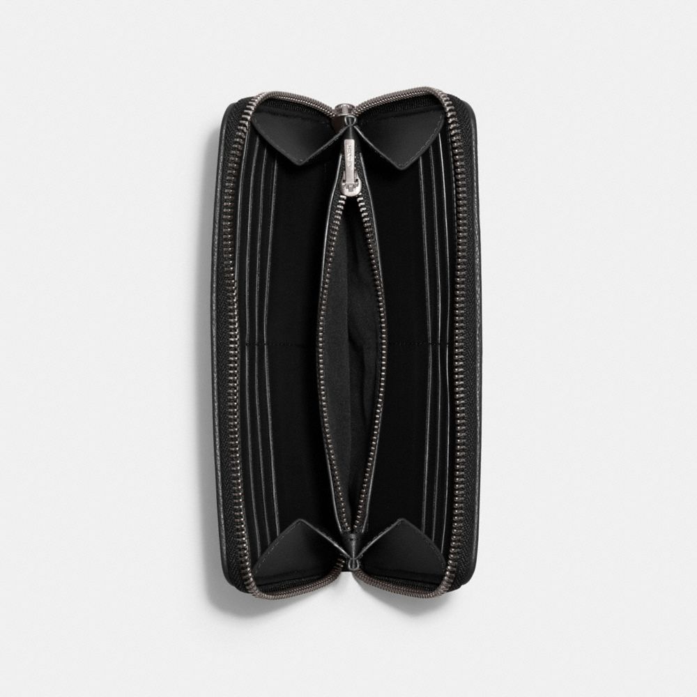 COACH®,Disney X Coach Accordion Zip Wallet With Walt Disney World Motif,,Inside View,Top View