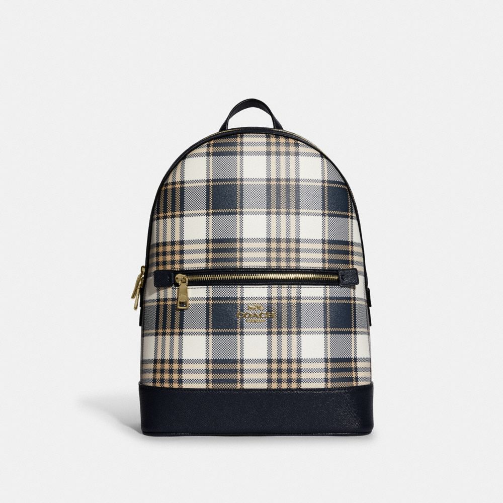 Coach gingham clearance backpack