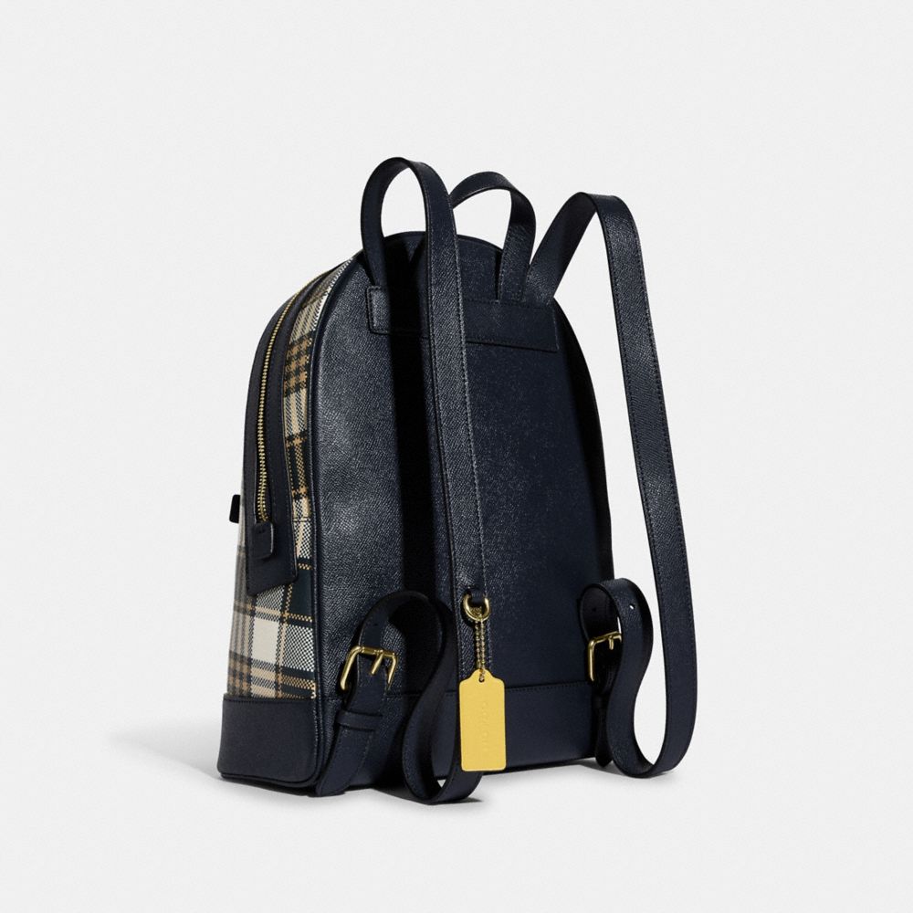 COACH Kenley Backpack With Garden Plaid Print