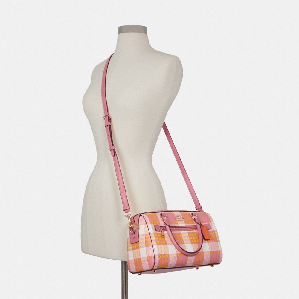 Rowan satchel with clearance buffalo plaid print