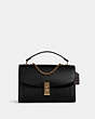 COACH®,LANE SHOULDER BAG,Leather,Large,Gold/Black Multi,Front View