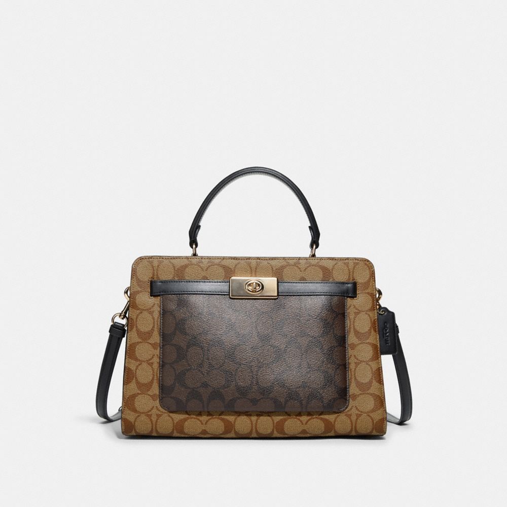 COACH OUTLET®  Lane Carryall In Blocked Signature Canvas