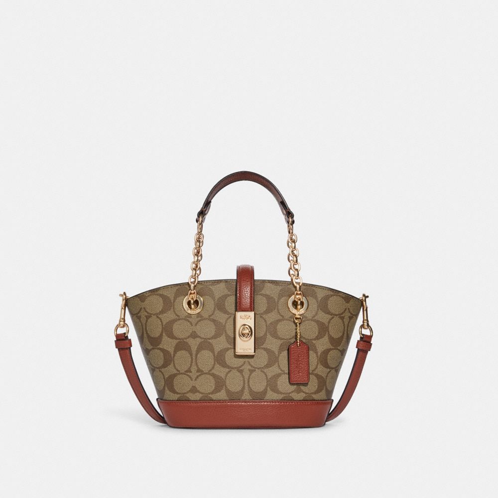 COACH OUTLET® | Lane Bucket Bag In Signature Canvas