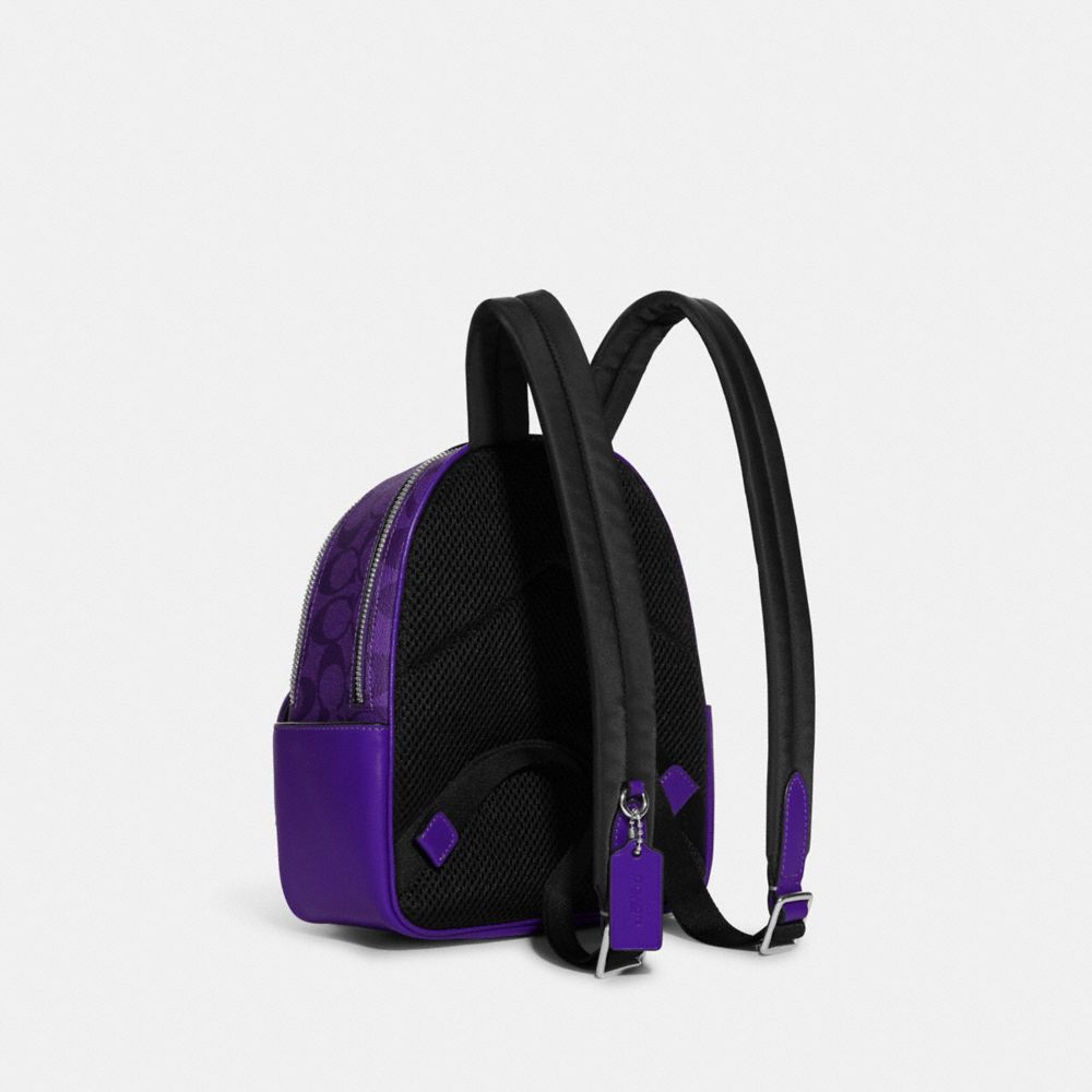 Courrèges Mini Loop Satin Crossbody Bag in Dark Lilac