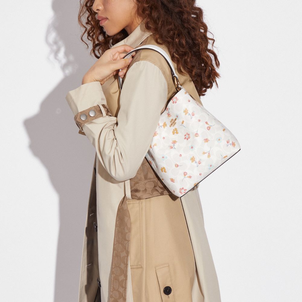 COACH®  Small Town Bucket Bag In Signature Canvas With Mystical Floral  Print