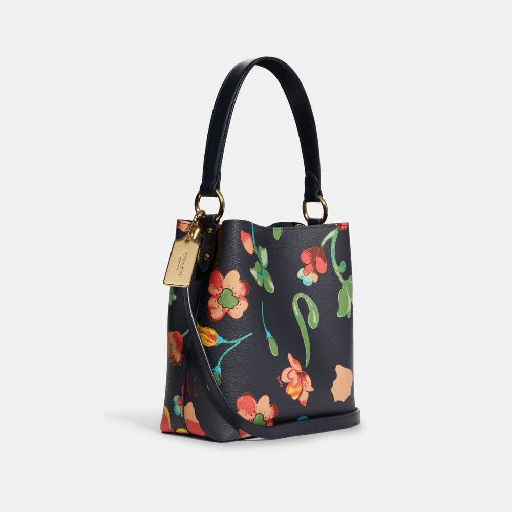 COACH®  Small Town Bucket Bag With Dreamy Land Floral Print