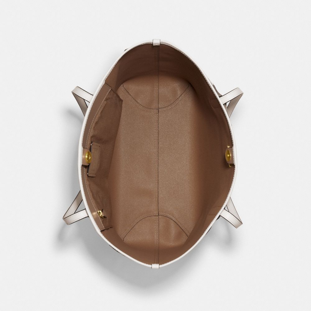 City Tote Bag In Signature Canvas With Mystical Floral Print